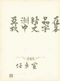 亚洲精品在线播放中文字幕