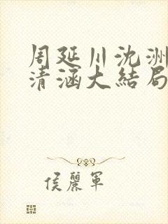 周延川沈洲白许清涵大结局封面