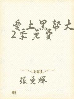 爱上黑帮大佬第2季免费