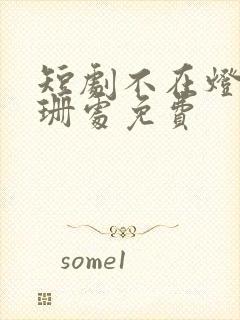 短剧不在灯火阑珊处免费