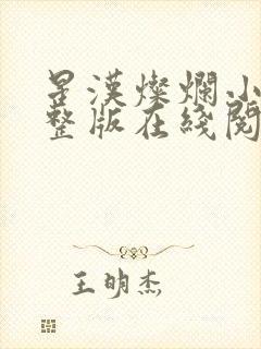 星汉灿烂小说完整版在线阅读