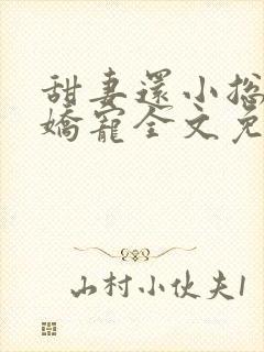 甜妻还小总裁需娇宠全文免费封面