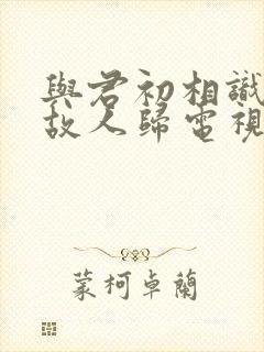 与君初相识恰似故人归电视剧全集封面