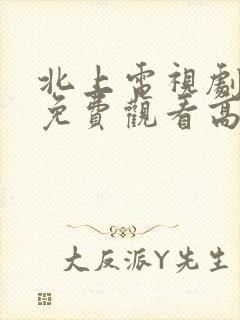 北上电视剧全集免费观看高清