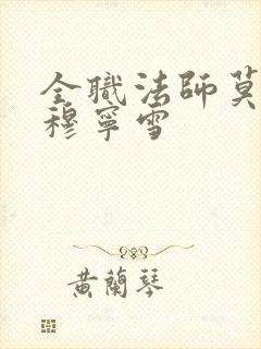 全职法师莫凡和穆宁雪