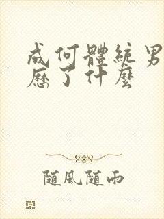 成何体统男主经历了什么封面