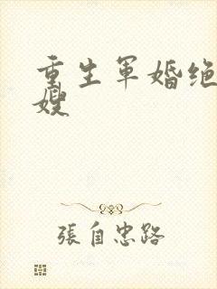 重生军婚绝色军嫂封面