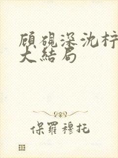 顾砚深沈柠后续大结局