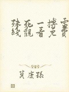 殊死一搏电影在线观看免费完整版