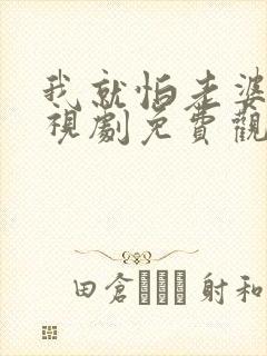 我就怕老婆了电视剧免费观看