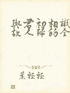 与君初相识犹似故人归的全诗