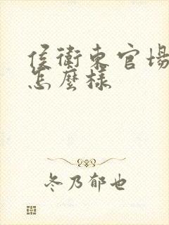 侯卫东官场笔记怎么样