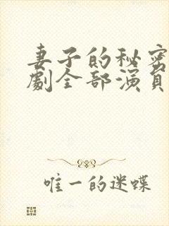 妻子的秘密电视剧全部演员