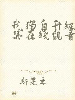 我独自升级12集在线观看