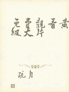 免费观看黄色一级大片