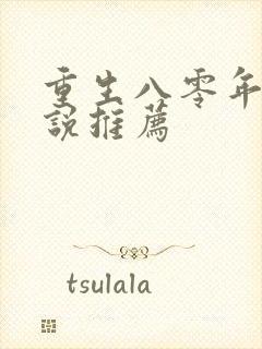 重生八零年代小说推荐封面