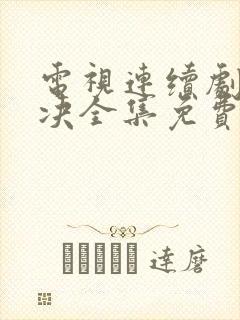 电视连续剧对与决全集免费观看封面