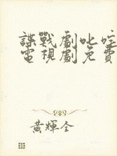 谍战剧叱咤之城电视剧免费观看完整版封面