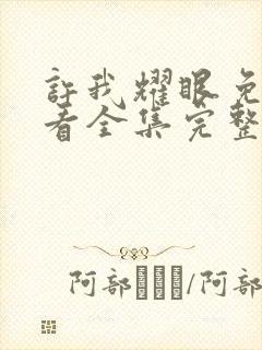 许我耀眼免费观看全集完整版