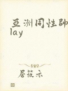 亚洲同性帅哥play