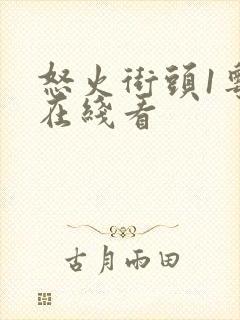 怒火街头1粤语在线看封面