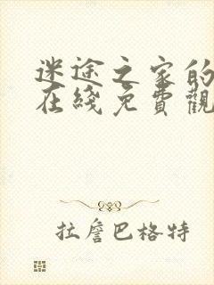 迷途之家的姐姐在线免费观看