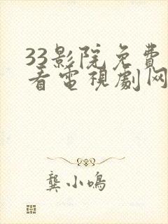 33影院免费观看电视剧网站