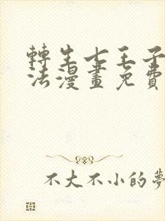 转生七王子的魔法漫画免费观看封面