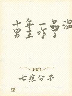 十年一品温如言男主咋了