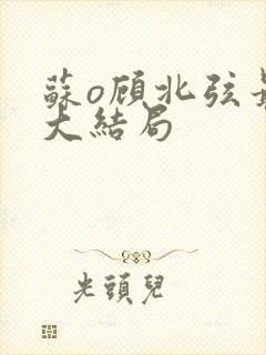 苏o顾北弦最新大结局封面