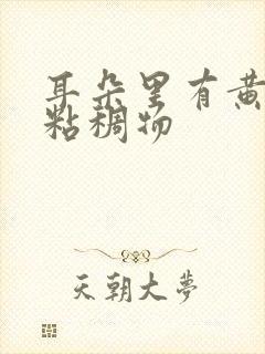 耳朵里有黄色的粘稠物封面