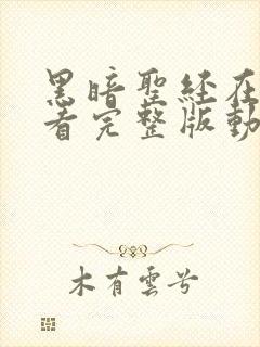 黑暗圣经在线观看完整版动漫