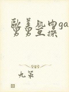 欧美肌肉gay男男互操