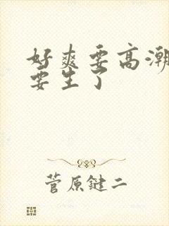 好爽要高潮了我要生了