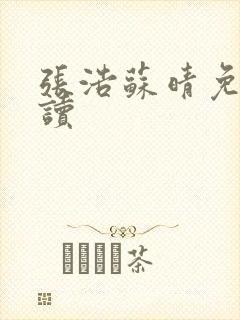 张浩苏晴免费阅读