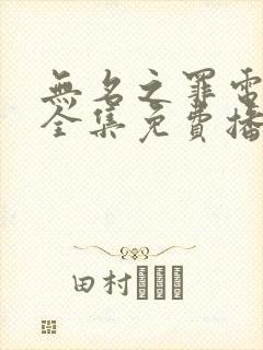 无名之罪电视剧全集免费播放