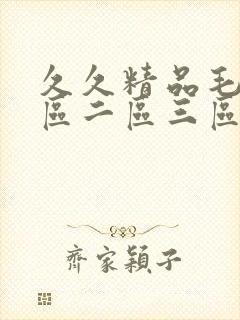 久久精品毛片一区二区三区