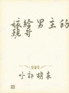 嫁给男主的反派亲哥封面