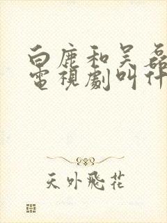 白鹿和吴磊演的电视剧叫什么