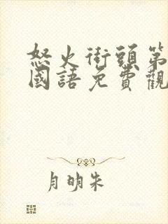 怒火街头第二部国语免费观看封面