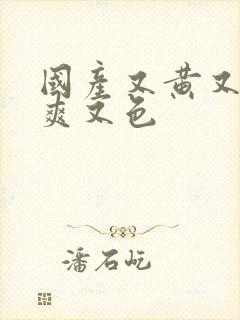 国产又黄又爽又爽又色封面