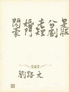 闪婚老公是超级豪门短剧版封面