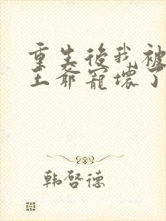 重生后我被偏执王爷宠坏了