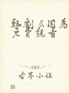 韩剧《因为你》免费观看封面