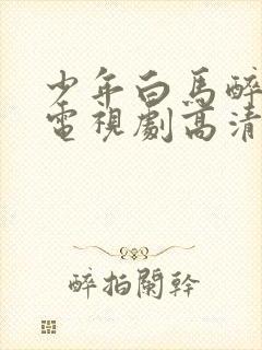 少年白马醉春风电视剧高清在线观看