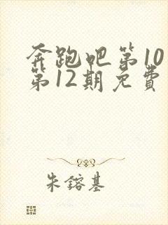 奔跑吧第10季第12期免费观看完整版