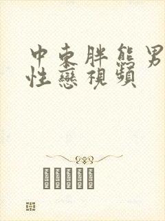 中东胖熊男男同性恋视频封面