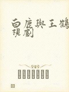 白鹿与王鹤棣电视剧封面