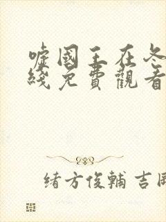 嘘国王在冬眠在线免费观看完整版封面