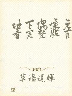 地下偶像免费观看完整版有声